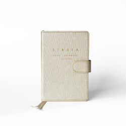 Biblia [wersja kompaktowa] - złota z zapięciem